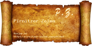 Pirnitzer Zelma névjegykártya